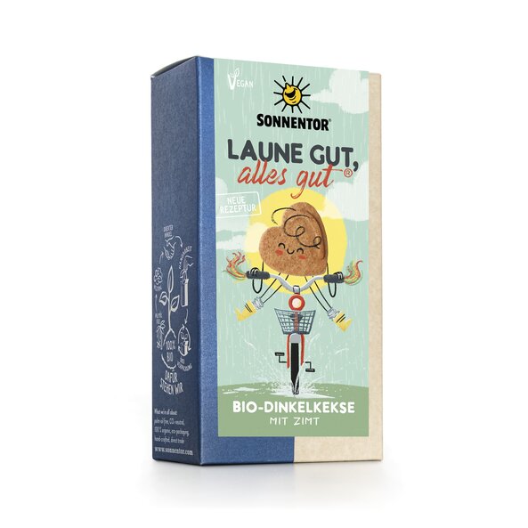 Laune gut, alles gut® Kekse bio 125 g, Packung